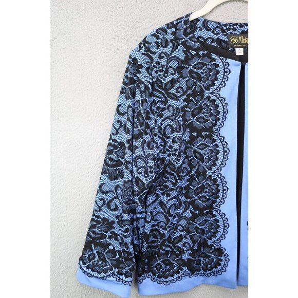 Bob Mackie Wearable Art Open Front Cardigan-Size Large - Picture 3 of 11